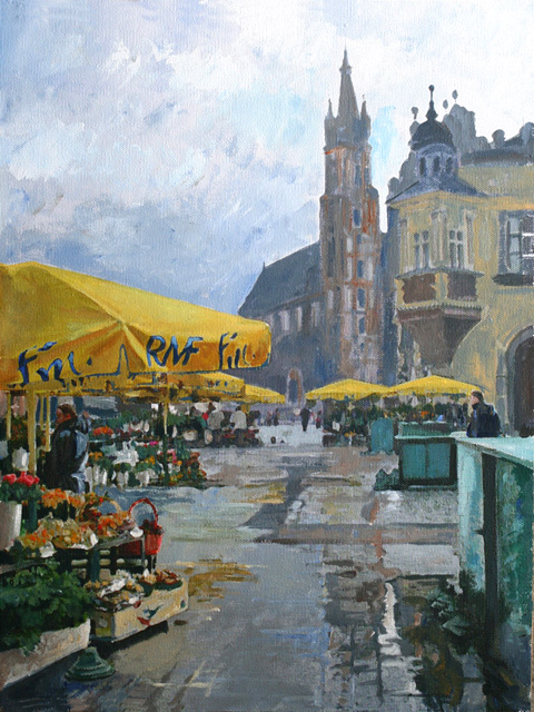 web After the rain, Krakow 